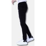 Local Fanatic Slimfit jeans met stretch met gaten