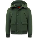 Warren Webber - 8002 - Winterjas - Groen - Kort met Capuchon