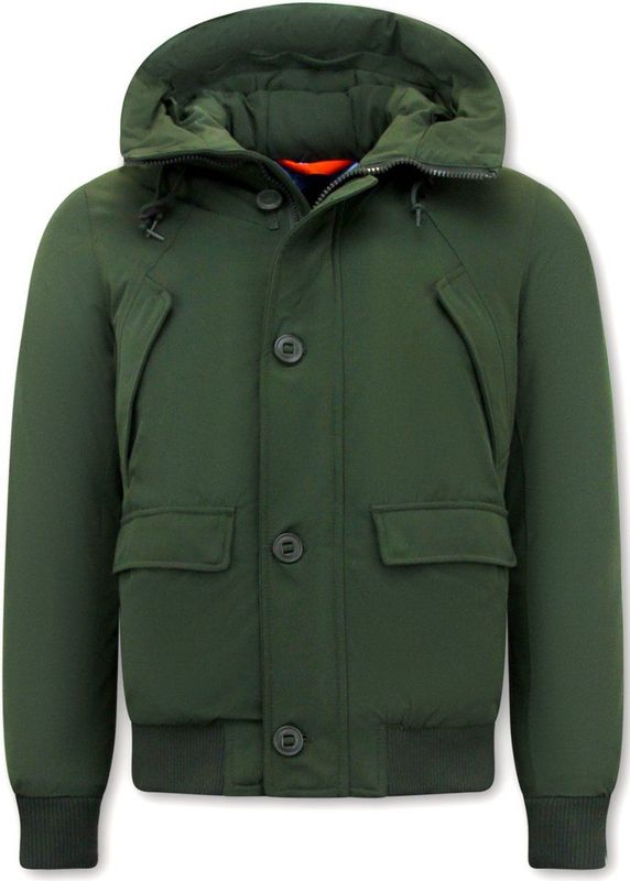 Warren Webber - 8002 - Winterjas - Groen - Kort met Capuchon