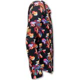 Gentile Bellini - Slim Fit Blouse - Bruin - Katoen - Lange Mouwen