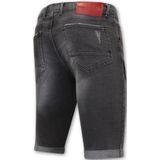 Korte Spijkerbroek Heren Stretch -1032-SH- Grijs