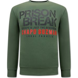 Chapo Guzman Prison Break Heren Sweater - Groen
