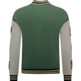 Enos - Oversized Letterman Jas - Groen - 8633