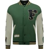 Enos - Oversized Letterman Jas - Groen - 8633