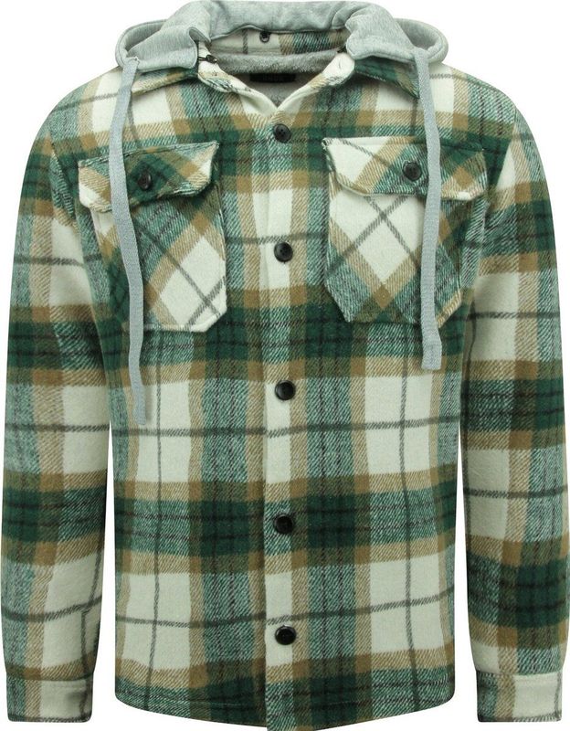 Enos - Lumberjacket 7091 - Heren - Met Capuchon - Teddy Wol Uitvoering