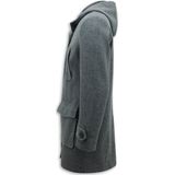 Klassieke Mantel Halflang Getailleerd Heren - 805 - Grijs