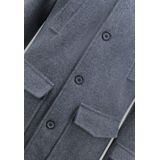 Klassieke Mantel Halflang Getailleerd Heren - 805 - Grijs