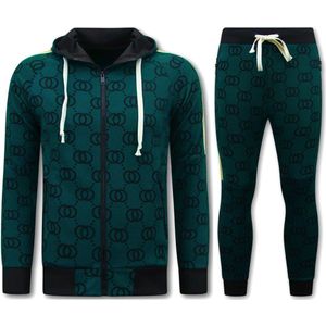 Traningspak Heren ICON - Joggingpak Heren Volwassenen - 3551 - Groen