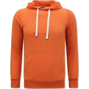 Hoodie Heren - Trui met Capuchon - Oranje