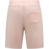 Hoodie Heren met Rits - Jogging Shorts Heren - SET - Pink