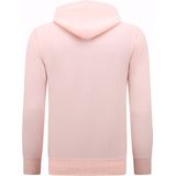 Hoodie Heren met Rits - Jogging Shorts Heren - SET - Pink