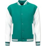 Enos - Collegejassen Heren Classic - Groen - Dikke Voering