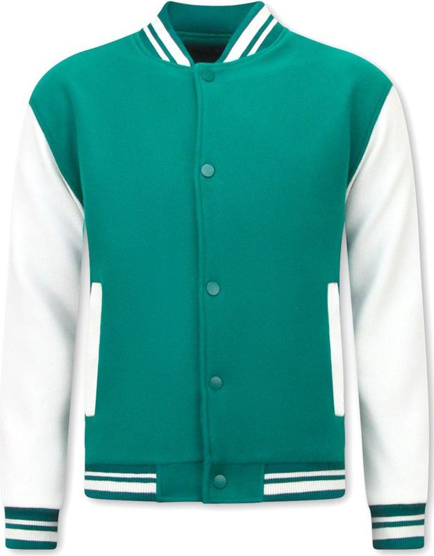 Enos - Collegejassen Heren Classic - Groen - Dikke Voering