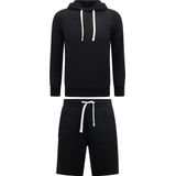 Hoodie Heren - Sweat Shorts Heren - SET - Beige