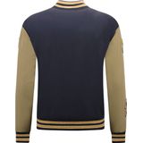 Geborduurde Retro College Jackets Oversized - 851 - Blauw