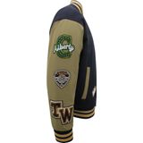 Geborduurde Retro College Jackets Oversized - 851 - Blauw