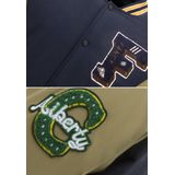 Geborduurde Retro College Jackets Oversized - 851 - Blauw
