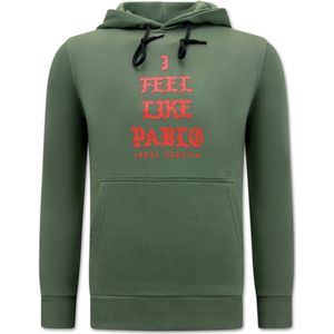 I Feel Like Bablo Heren Hoodie - Groen