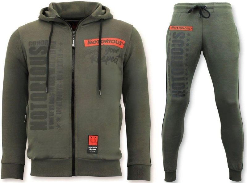 Exclusieve Heren Trainingspak - Conor Notorious Sport Set - Groen
