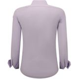 Gentile Bellini - Banco Oxford Shirt - Paars - Getailleerd Heren Overhemd