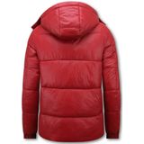 Local Fanatic - Puffer Jacket - Rood - Heren Winterjassen Volwassen