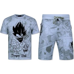 Twinset Dragon Ball - Zomerset Heren - Co ord set Dragon Ball - Combisets - 1681 - Wit