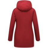 Winterjas Getailleerd Dames met Capuchon - 280 - Rood