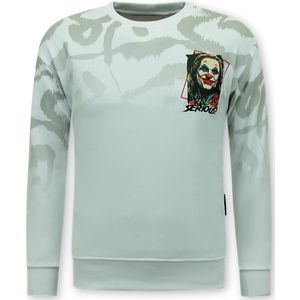 Mannen Trui - Heren Sweater Joker - Wit