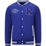 Dunne Zomer Baseball Jackets voor Heren - Blauw