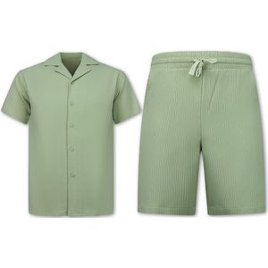 Twinset - Zomerset - Oversized Shirt - Shorts - Bruin - 100% Polyester