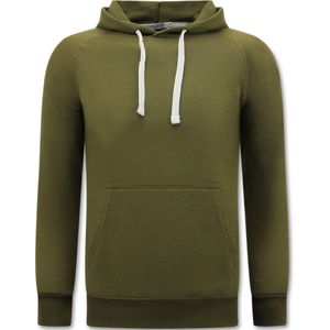 Hoodie Heren - Sweater met Capuchon - Khaki