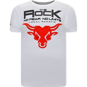 Local Fanatic - The Rock - T-shirt - Wit