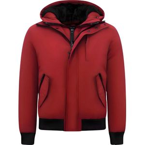 Enos - Gewatteerde Korte Jas - Rood - Heren - Model 7015