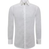 Linnen Overhemd - Licht Blauw - Regular Fit - Casual