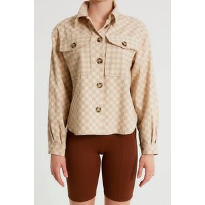 Robin-Collection - M34584 - Oversized Overhemd - Beige