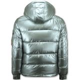 Enos - Puffer Jacket - Zilver - Met Capuchon - Heren