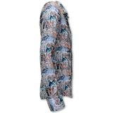 Gentile Bellini - Overhemden - Groen - Slim Fit - Lange Mouwen - Schilderij Print