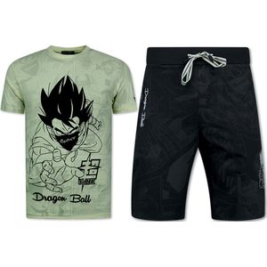 Twinset Dragon Ball - Zomerset Heren - Co ord set Dragon Ball - Combisets - 1688 - Beige