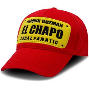 Baseball Cap Heren - EL CHAPO - Rood