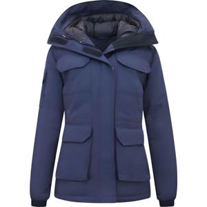 Matogla - 7603 - Dames Winterjassen - Halflang - Gewatteerd - Blauw