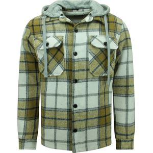 Enos - Houthakkers Vest - Bruin - Katoen/Polyester - Capuchon - Slim Fit