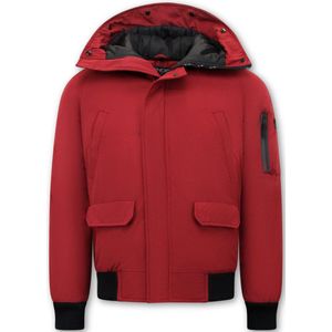 Korte Model Heren Winterjas - 8821 - Rood