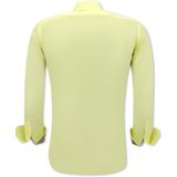 Gentile Bellini - Slim Fit Blouse - Geel - Katoen en Lycra