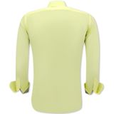 Gentile Bellini - Slim Fit Blouse - Geel - Katoen en Lycra