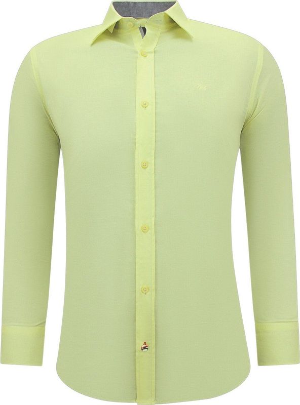 Gentile Bellini - Slim Fit Blouse - Geel - Katoen en Lycra