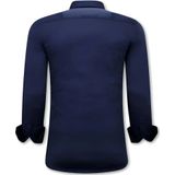 Gentile Bellini - Bloemen Overhemd - Groen - Katoen - Slim Fit