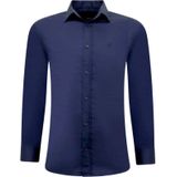 Gentile Bellini - Bloemen Overhemd - Groen - Katoen - Slim Fit