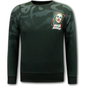 Truien Heren Volwassenen - Heren Sweater Joker - Zwart