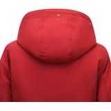 Lange Winterjas - Rood - Polyester - Capuchon Niet Afritsbaar