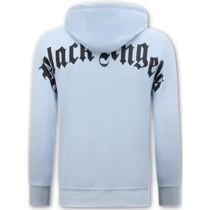 Top-Star - Black Angels - Hoodie - Blauw - 80% Katoen en 20% Polyester - Oversized